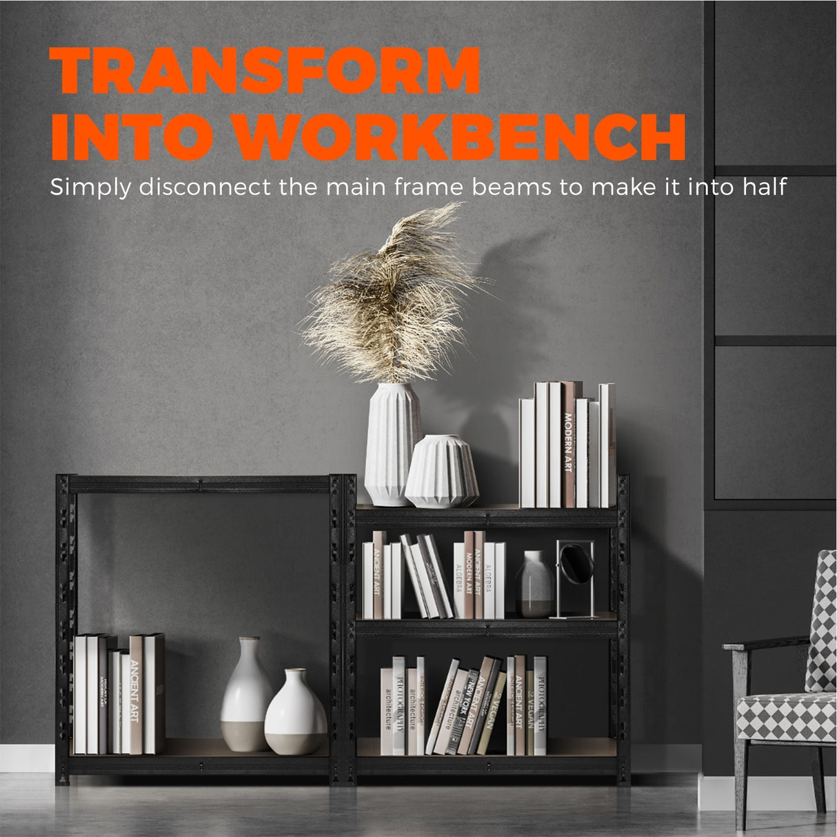 Sharptoo Warehouse Shelving Garage Shelves Storage Rack Steel Pallet Racking