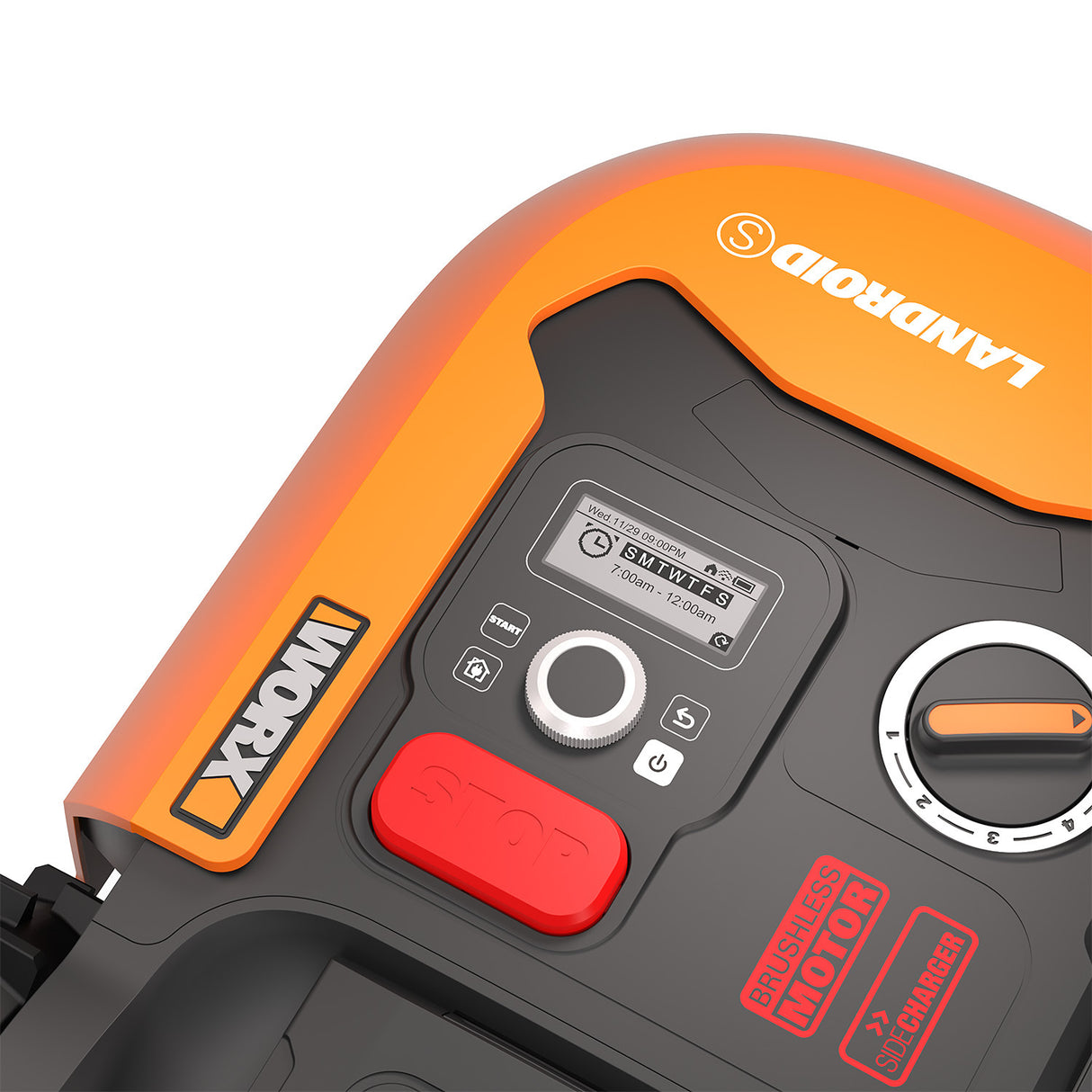 WORX 20V LANDROID 700m2 Robotic Lawn Mower Kit w/ POWERSHARE Battery & Charger Base - WR149E