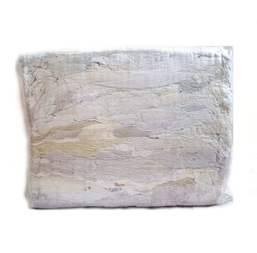 5kg Pack of White T-Shirt Rags