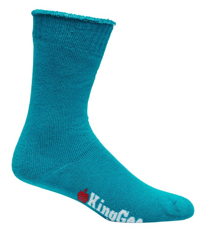 KingGee Womens Bamboo Work Sock 3 pack Colour Purple/Teal/Pink Size 3-8