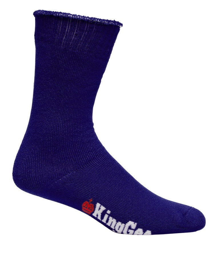 KingGee Womens Bamboo Work Sock 3 pack Colour Purple/Teal/Pink Size 3-8