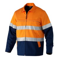 KingGee Mens Reflective Spliced Drill Jacket