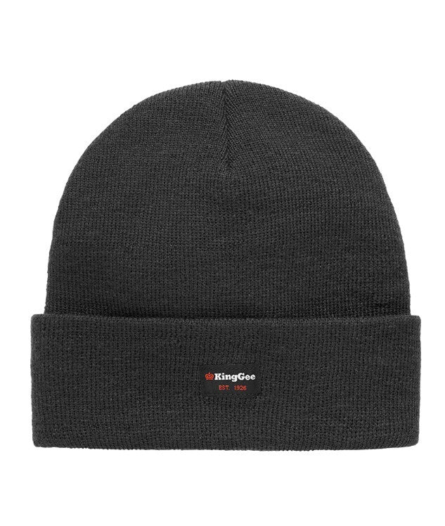 KingGee Tradies Beanie Colour Charcoal