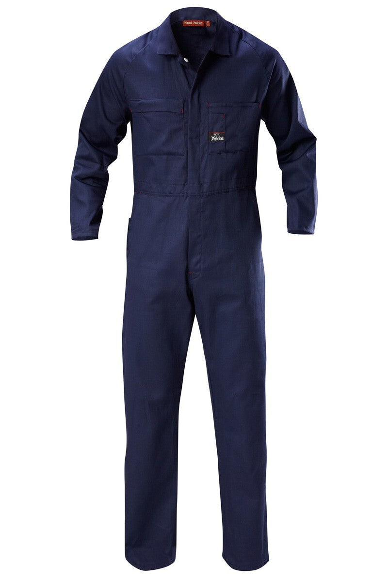 Hard Yakka Foundations Lightweight Cotton Drill Coverall Navy