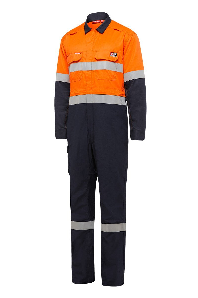 Hard Yakka Shieldtec Fr Hi-Visibility Two Tone Coverall With Fr Tape