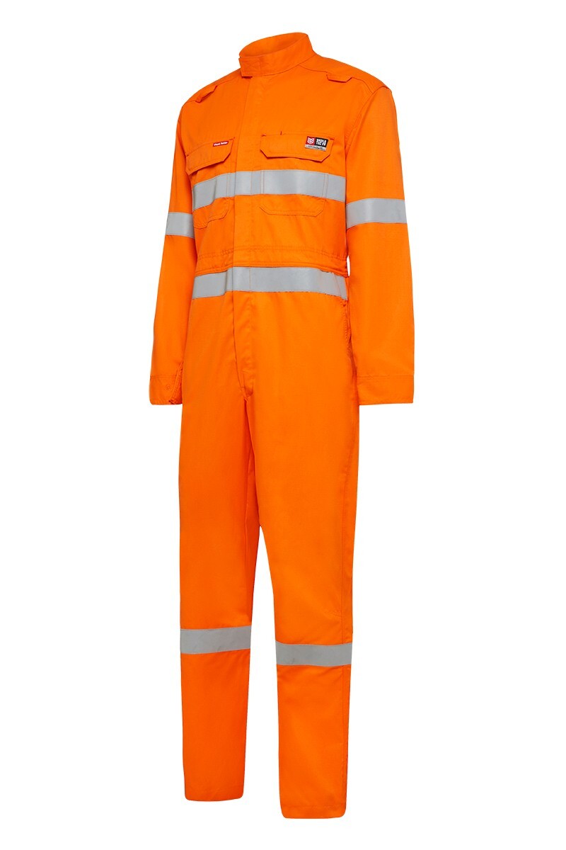 Hard Yakka Shieldtec Fr Lightweight Hi-Visibility Coverall With Fr Tape