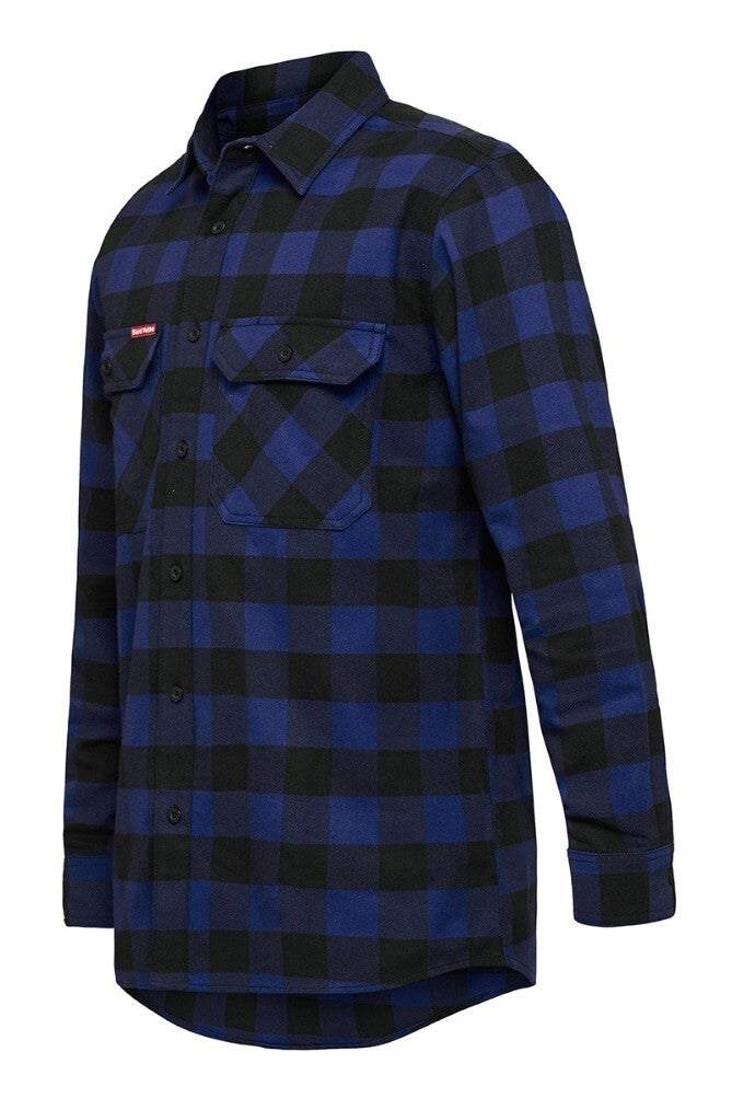 Hard Yakka Foundations Check Flannel Long Sleeve Shirt