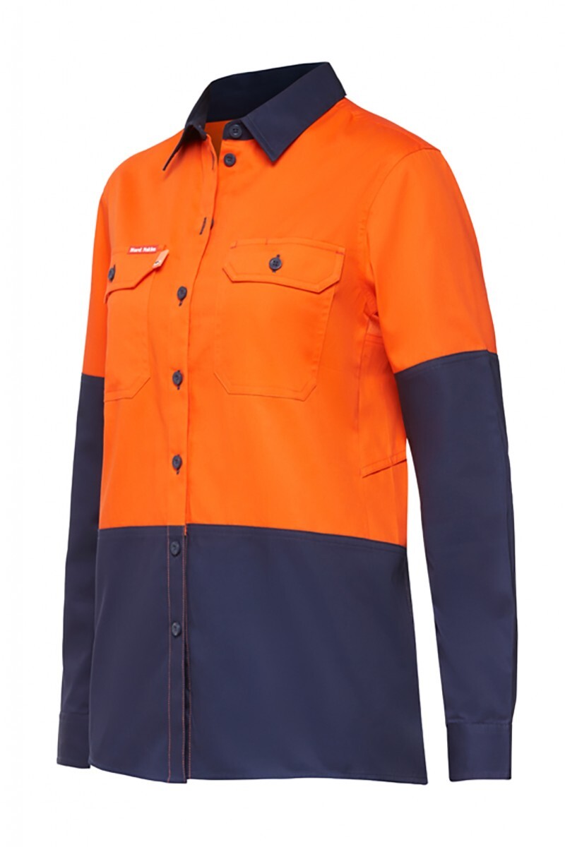 Hard Yakka Womens Koolgear Hi-Visibility Ventilated Long Sleeve Shirt