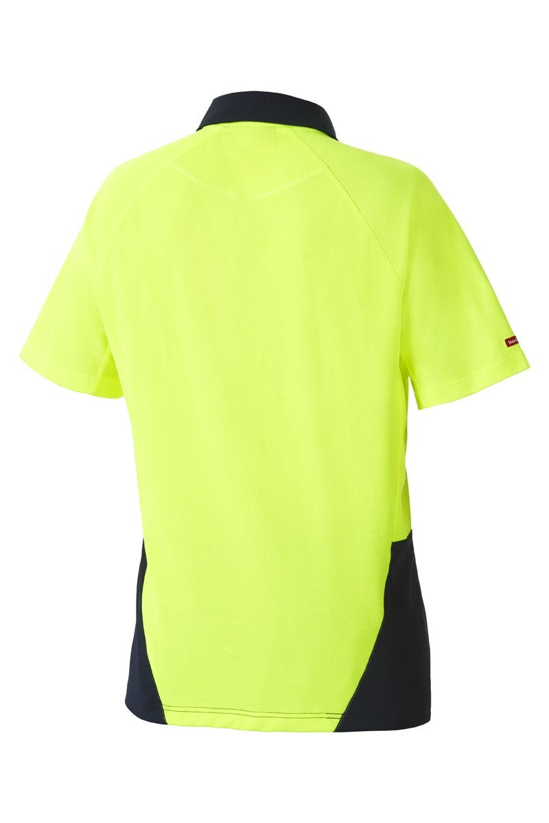 Hard Yakka Koolgear Hi-Visibility Two Tone Short Sleeve Ventilated Polo