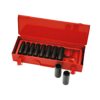 Sidchrome 10 Piece 1/2 Drive Impact Socket Set Long A/F XS410LT"