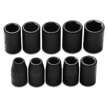 Sidchrome 10 Piece 1/2 Drive Impact Socket Set Metric XS410MT"
