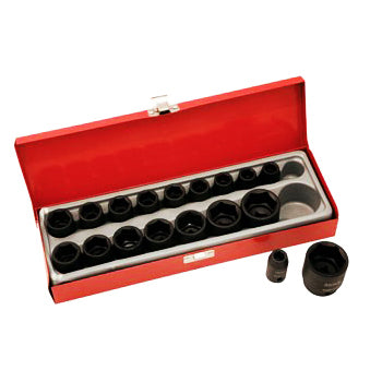 Sidchrome 18 Piece 1/2 Drive Impact Socket Set Metric XS418M"