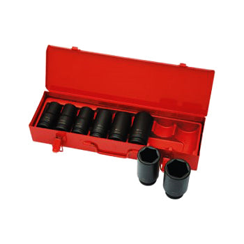 Sidchrome 8 Piece 3/4 Drive Impact Socket Set Long A/F XS608L"