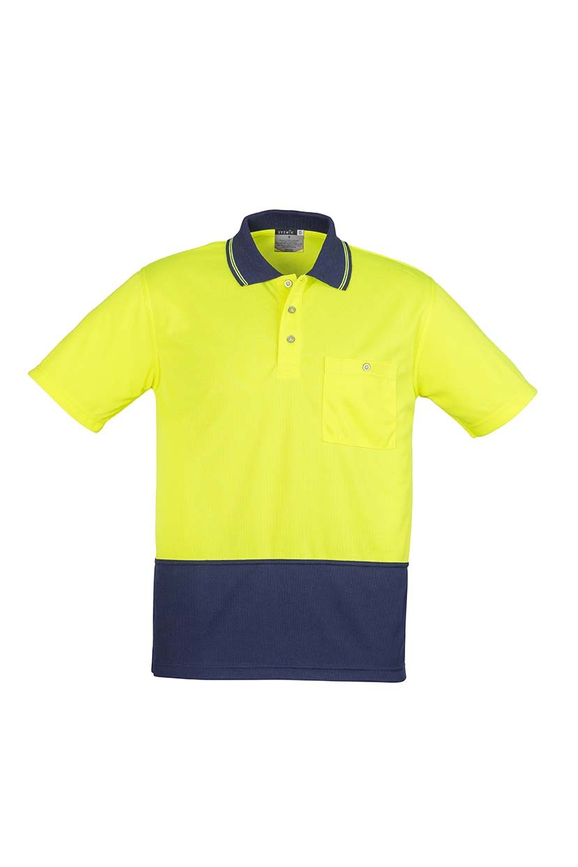 Syzmik Unisex Hi Vis Basic Spliced Polo Short Sleeve