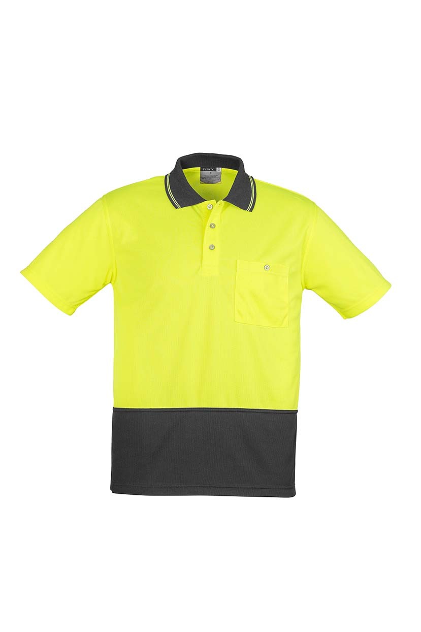 Syzmik Unisex Hi Vis Basic Spliced Polo Short Sleeve