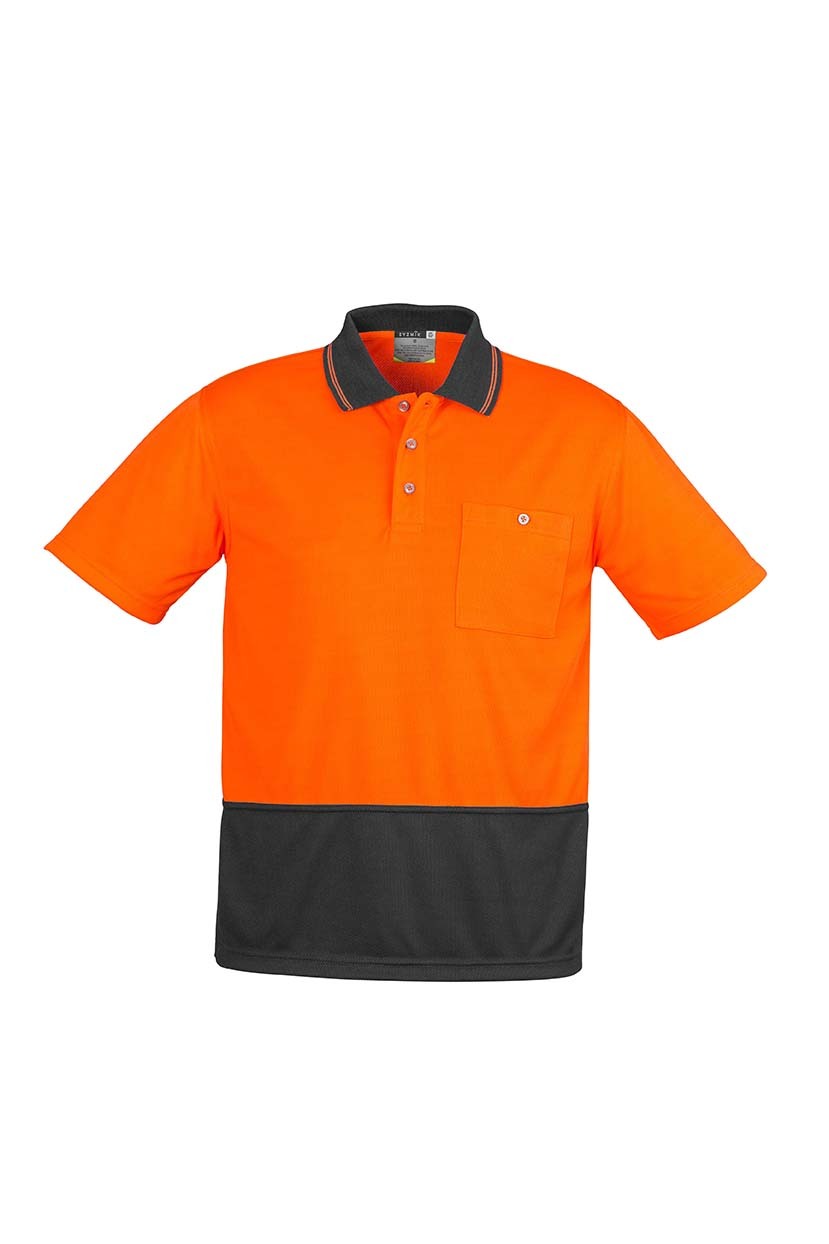 Syzmik Unisex Hi Vis Basic Spliced Polo Short Sleeve