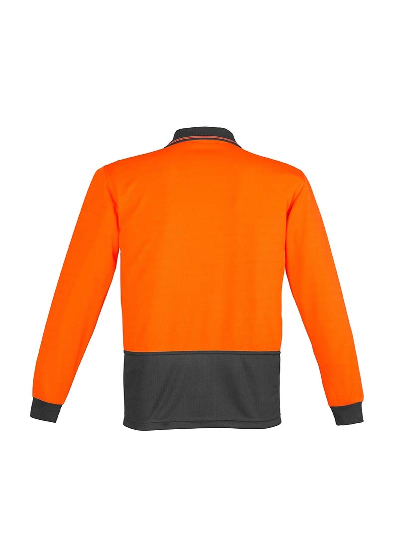 Syzmik Unisex Hi Vis Basic Spliced Polo Long Sleeve
