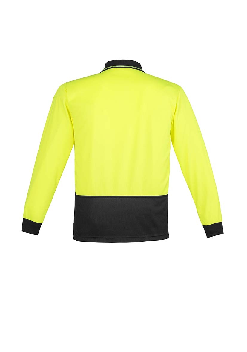 Syzmik Unisex Hi Vis Basic Spliced Polo Long Sleeve