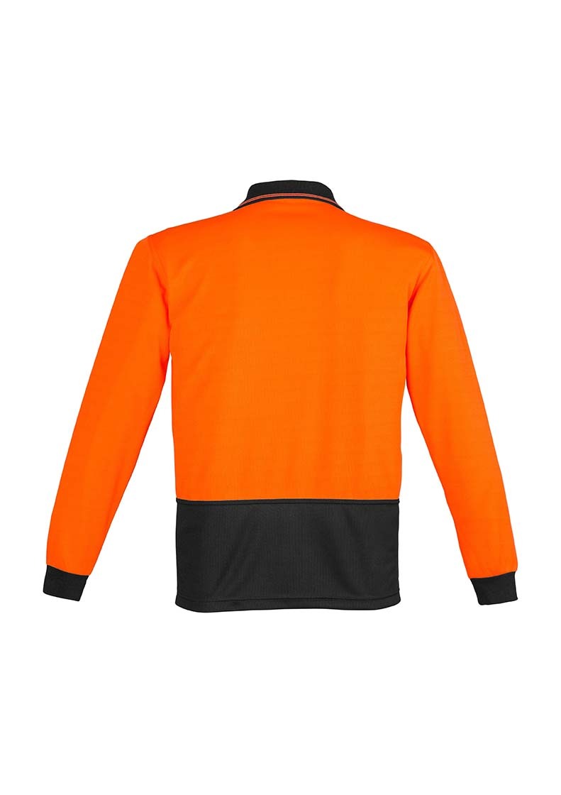 Syzmik Unisex Hi Vis Basic Spliced Polo Long Sleeve
