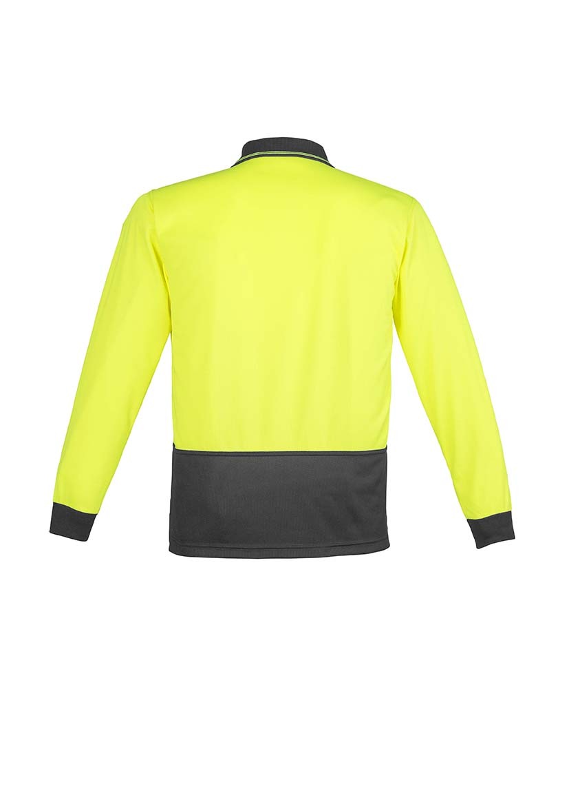Syzmik Unisex Hi Vis Basic Spliced Polo Long Sleeve