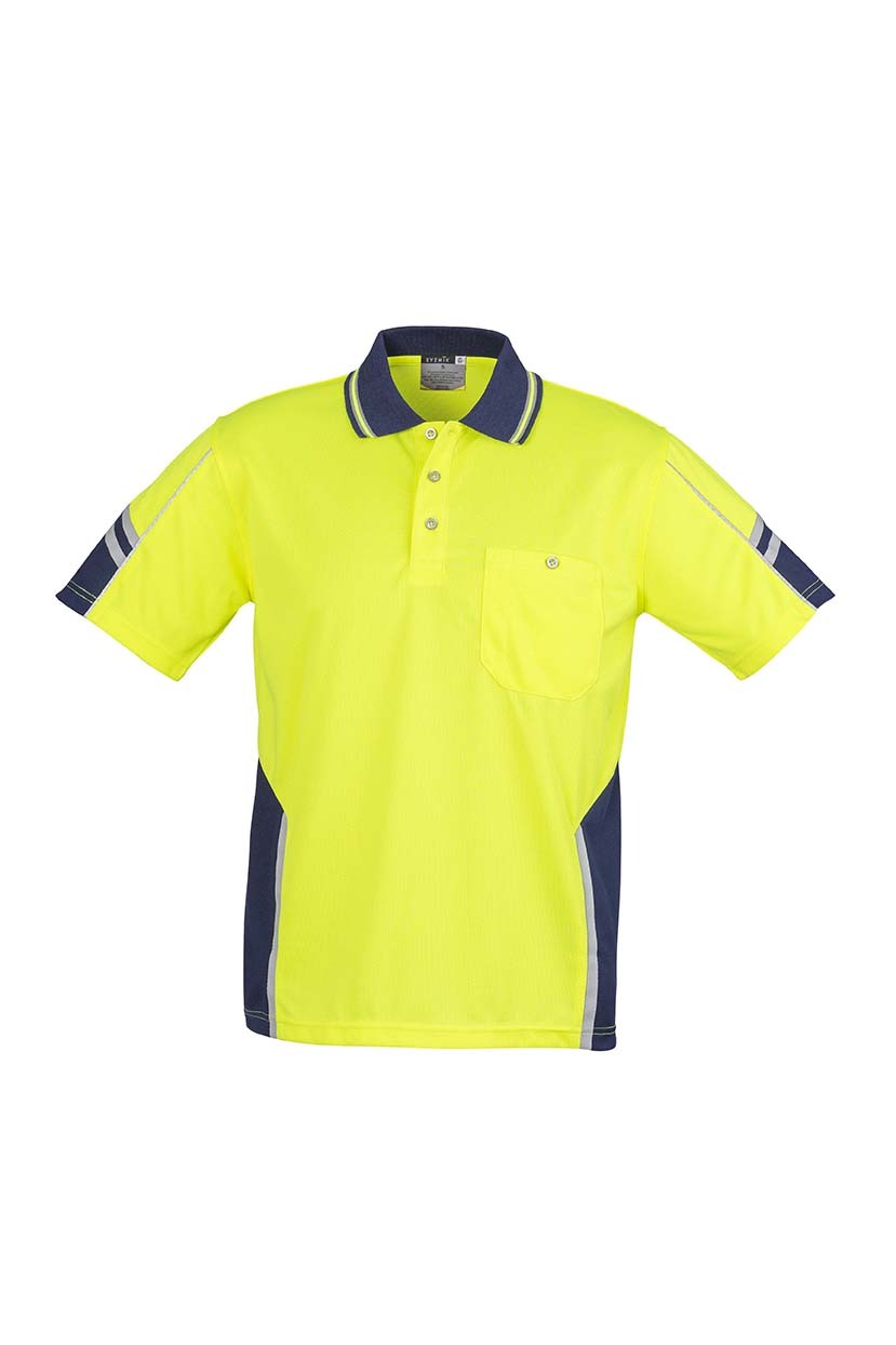 Syzmik Mens Hi Vis Squad S/S Polo