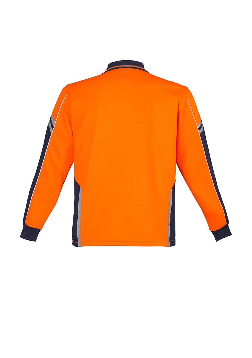 Syzmik Mens Hi Vis Squad L/S Polo