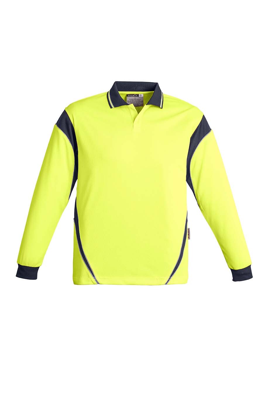 Syzmik Mens Hi Vis Aztec Polo Long Sleeve