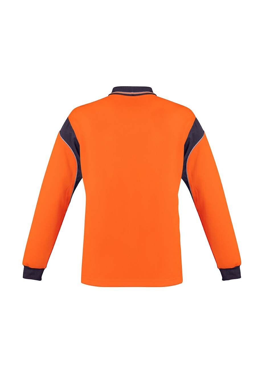 Syzmik Mens Hi Vis Aztec Polo Long Sleeve