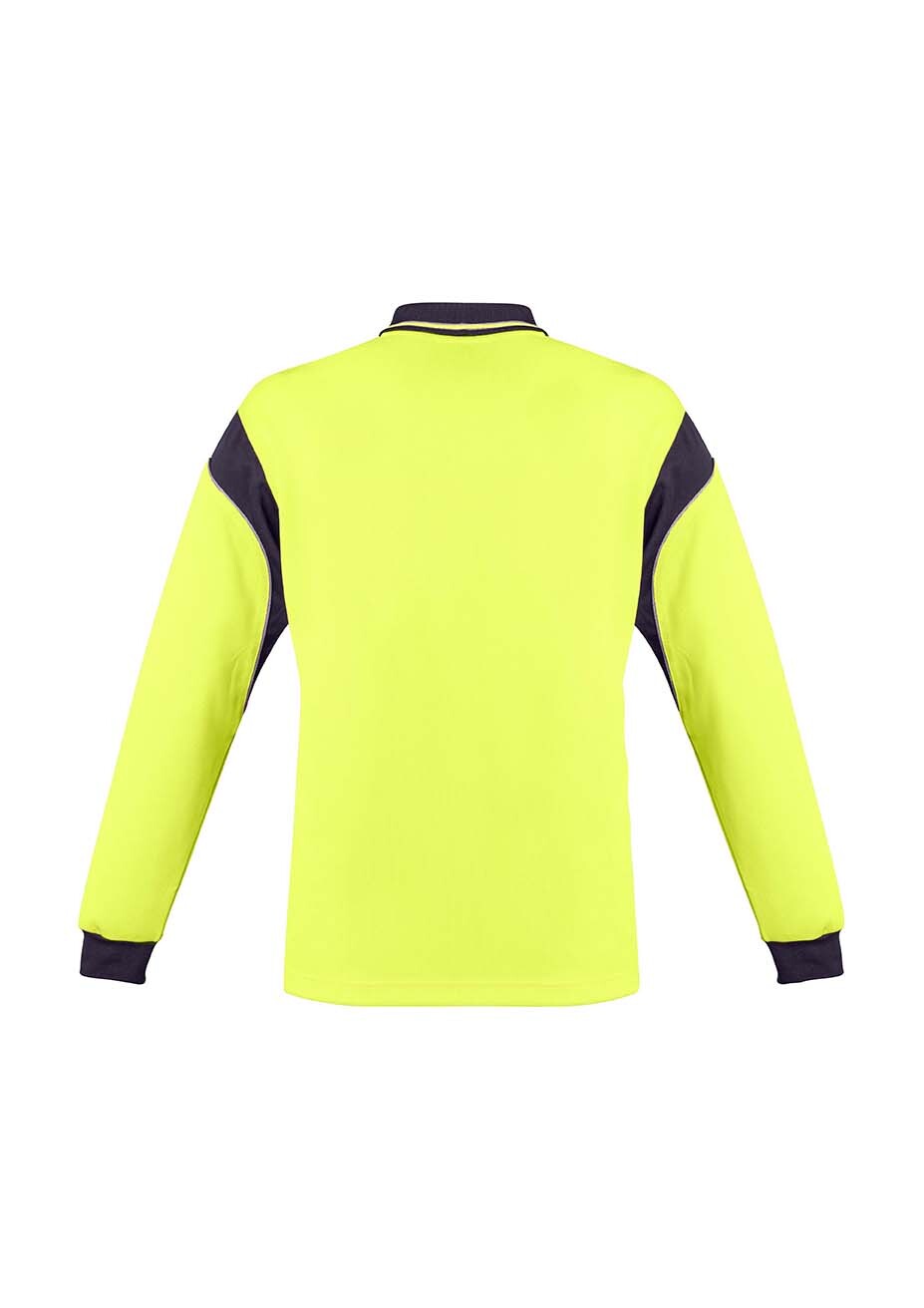 Syzmik Mens Hi Vis Aztec Polo Long Sleeve