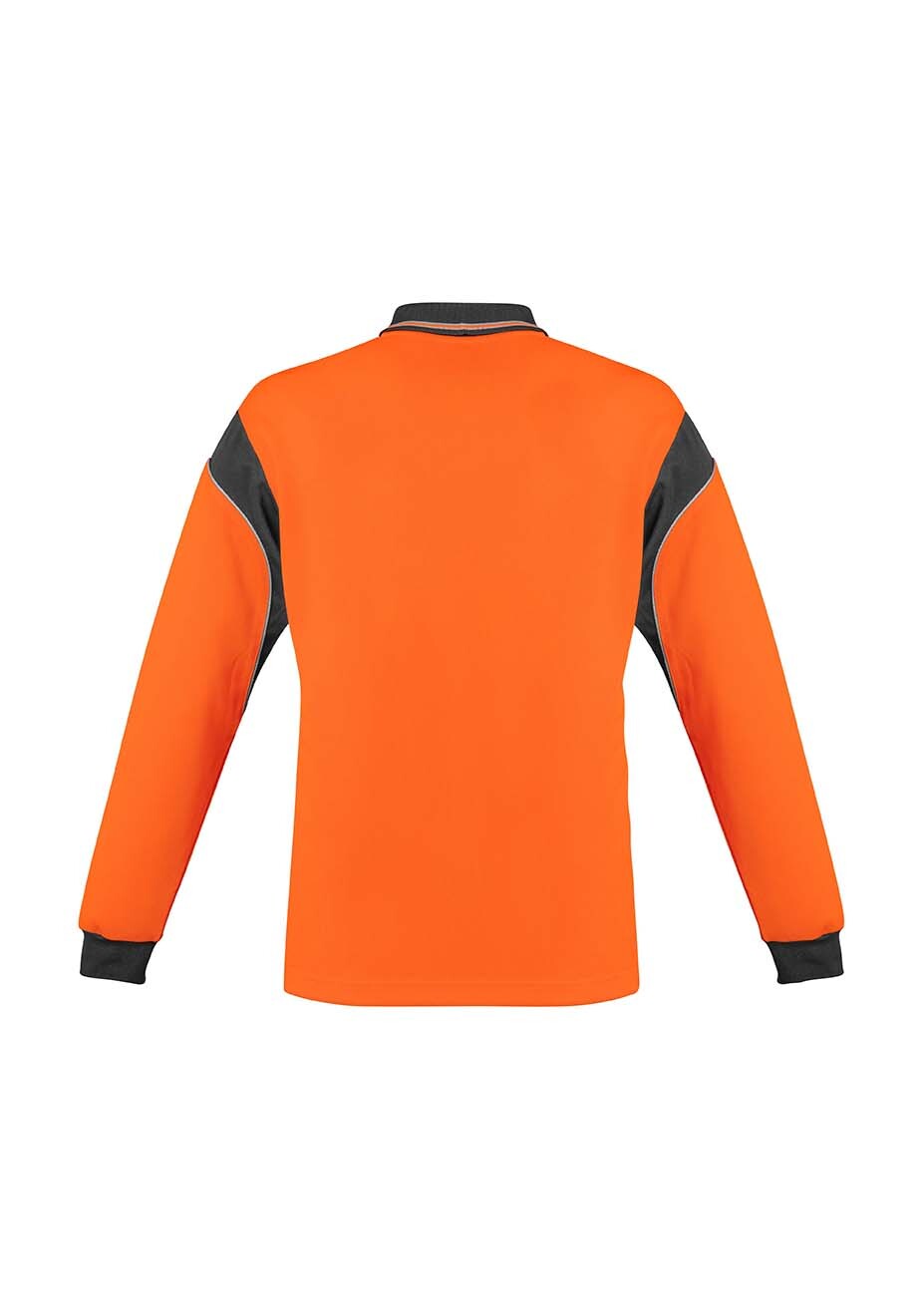 Syzmik Mens Hi Vis Aztec Polo Long Sleeve