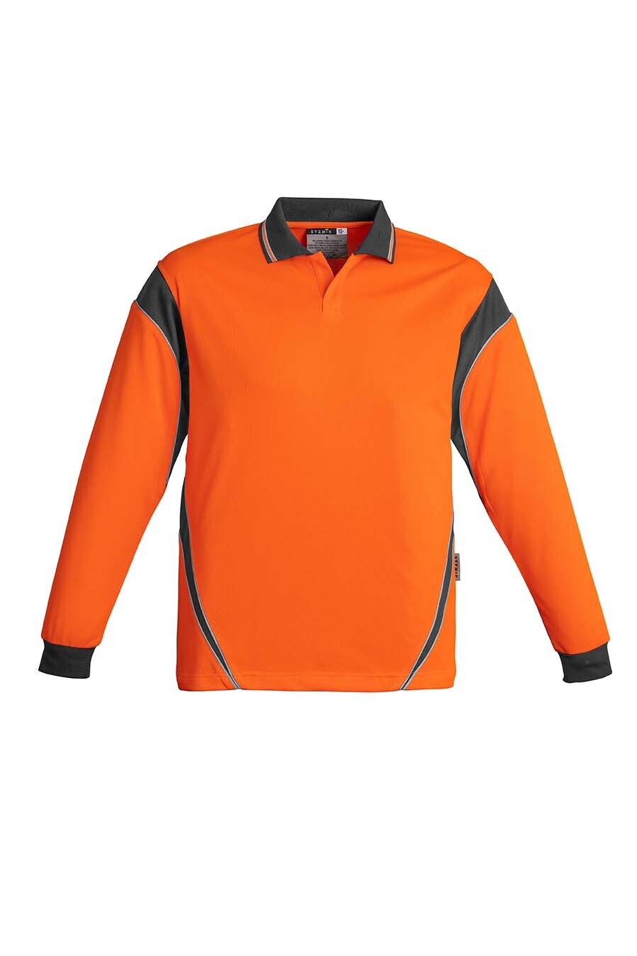 Syzmik Mens Hi Vis Aztec Polo Long Sleeve