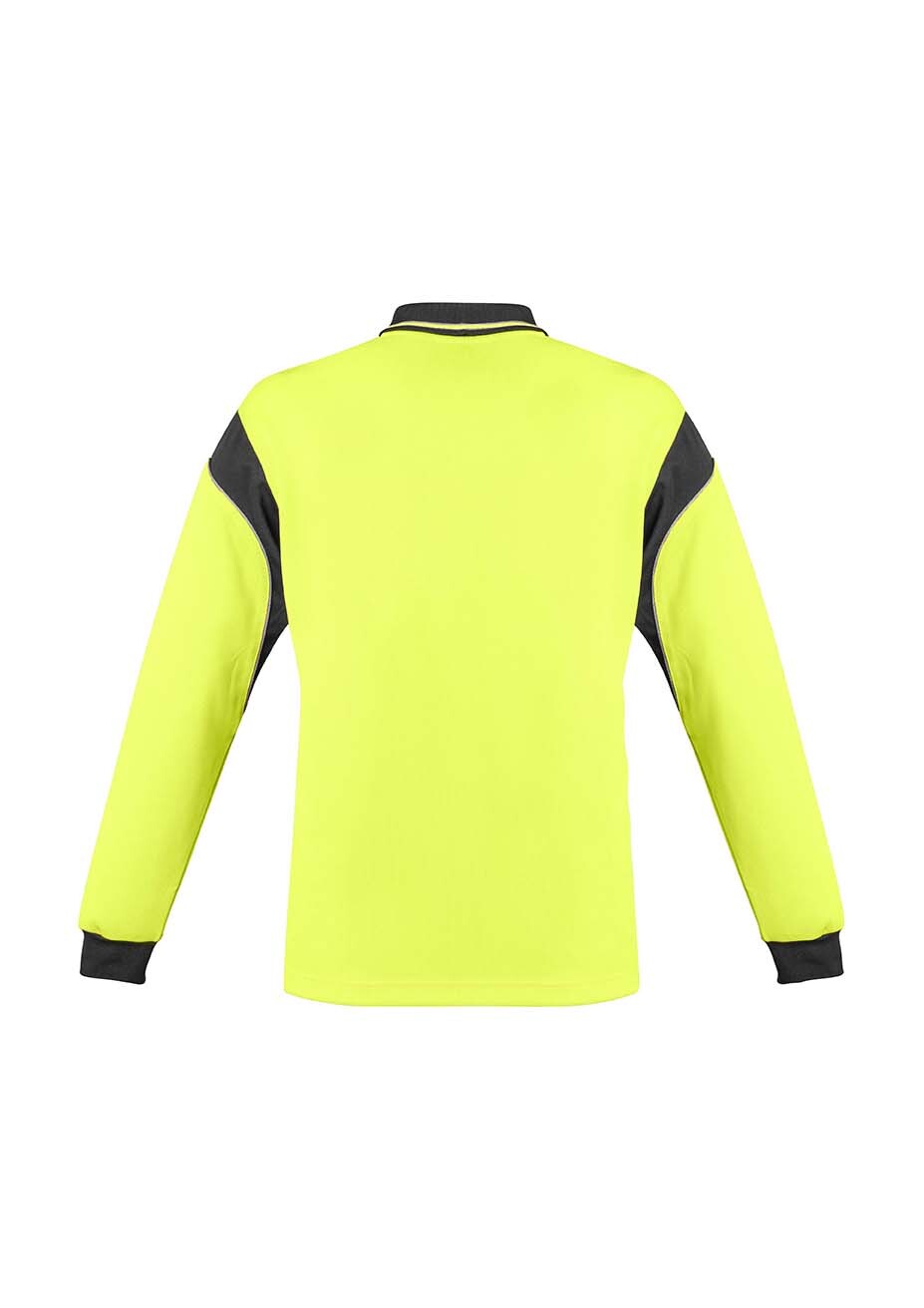Syzmik Mens Hi Vis Aztec Polo Long Sleeve