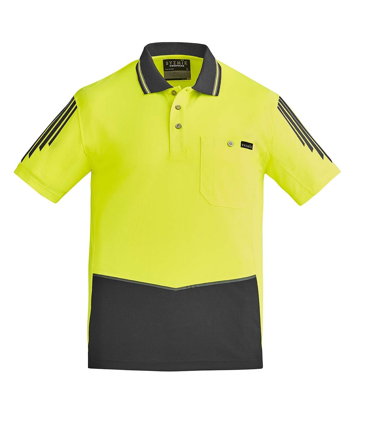Syzmik Mens Hi Vis Flux S/S Polo