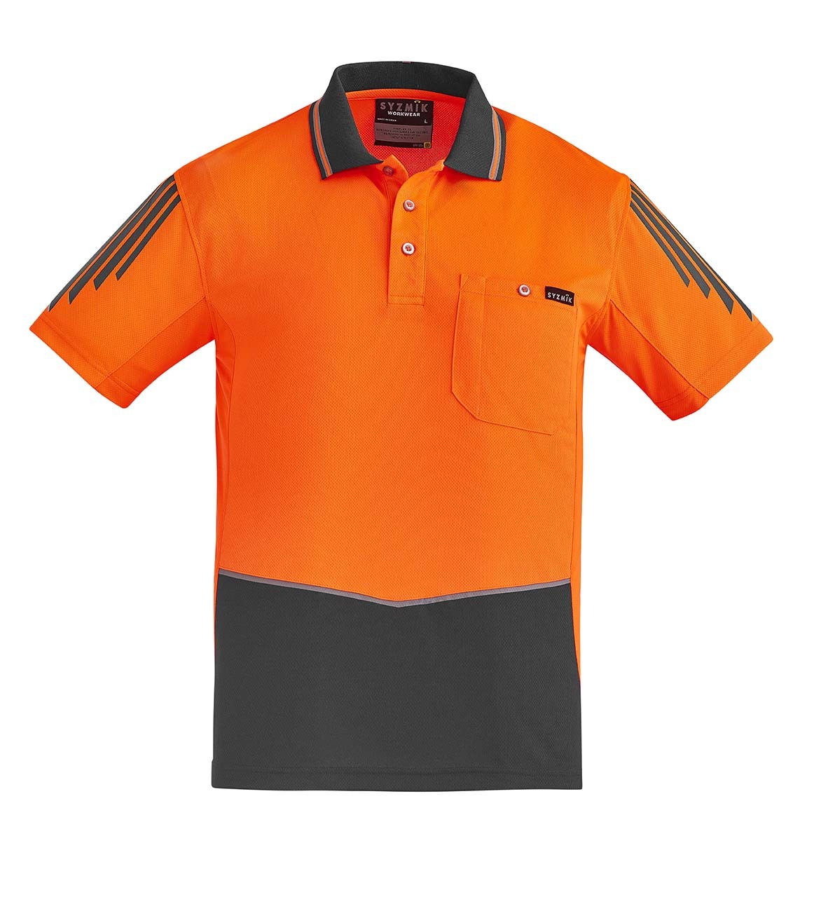 Syzmik Mens Hi Vis Flux S/S Polo
