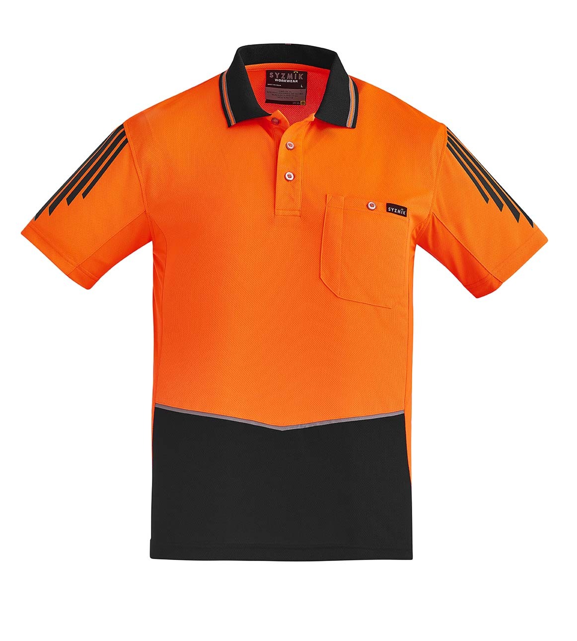 Syzmik Mens Hi Vis Flux S/S Polo