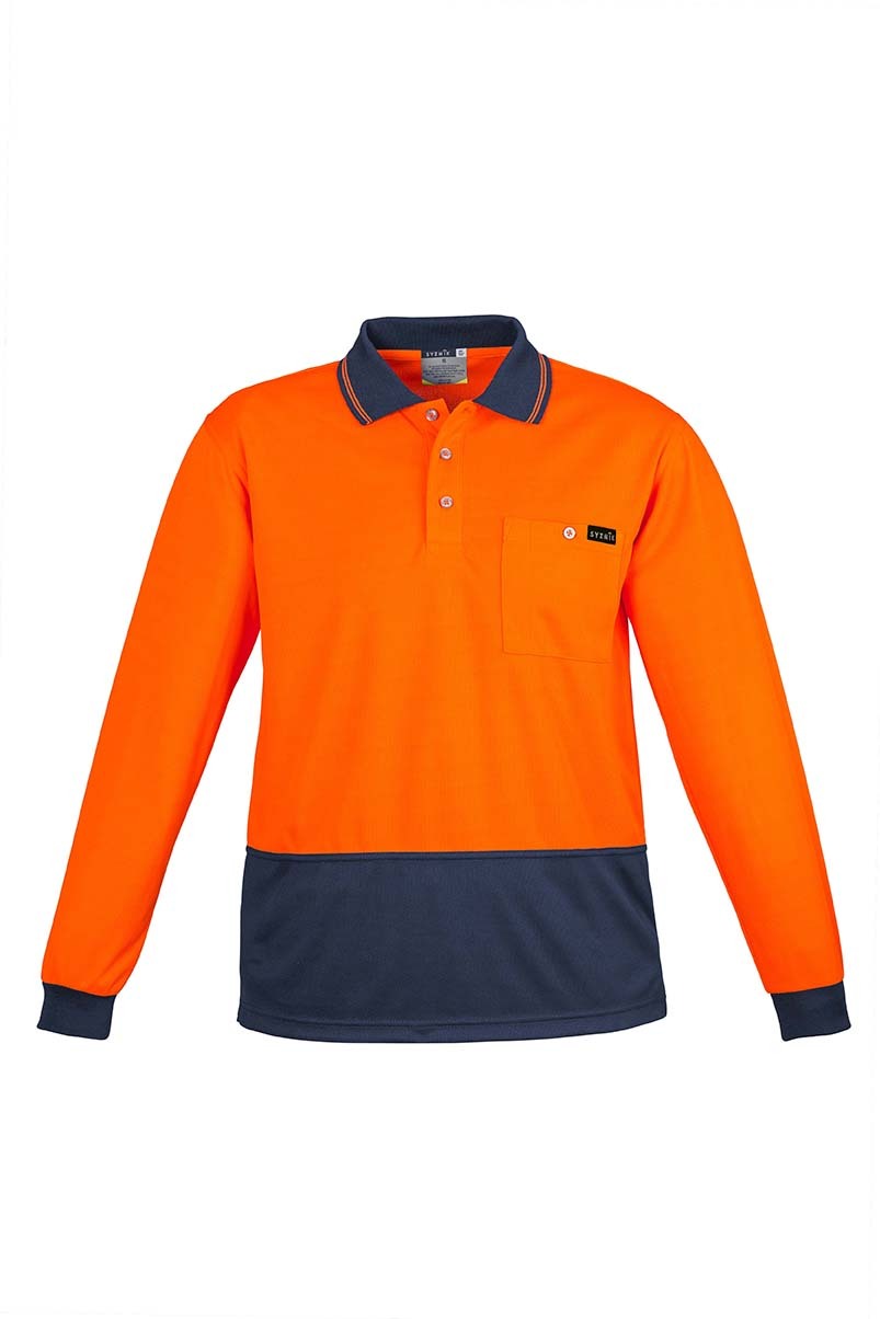 Syzmik Mens Comfort Back L/S Polo