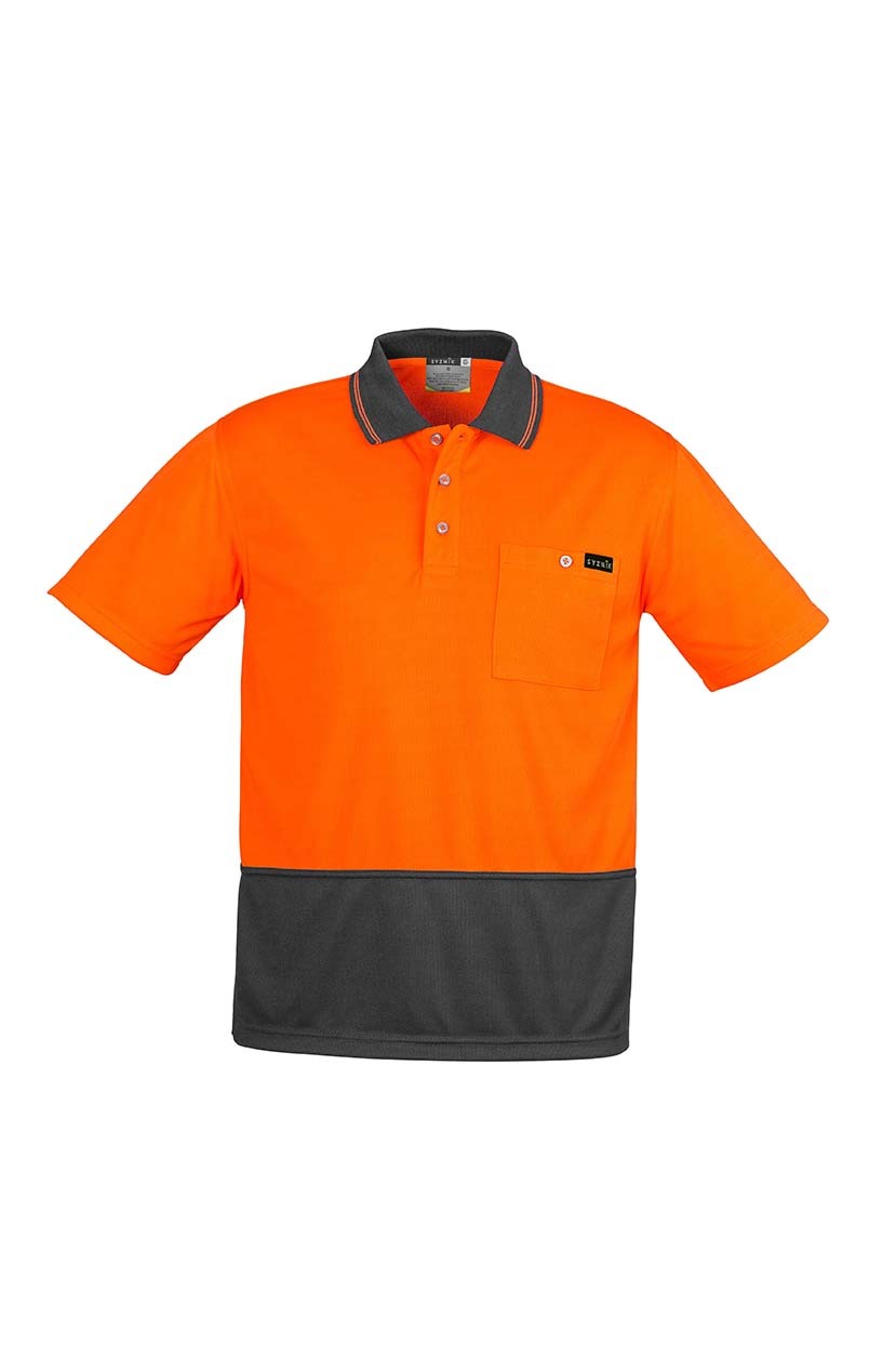 Syzmik Mens Comfort Back S/S Polo