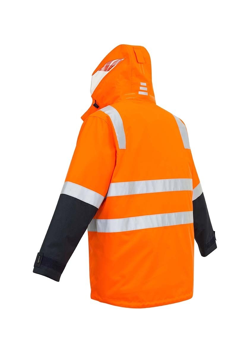Syzmik Mens Hi Vis 4 in 1 Waterproof Jacket