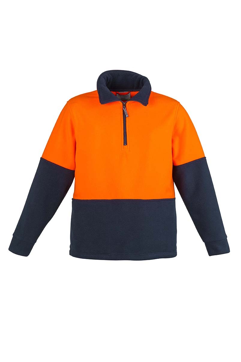 Syzmik Unisex Hi Vis Half Zip Fleece Jumper