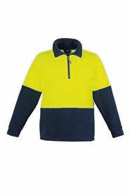 Syzmik Unisex Hi Vis Half Zip Fleece Jumper