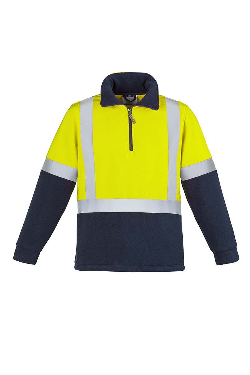 Syzmik Mens Hi Vis Fleece Jumper Shoulder Taped
