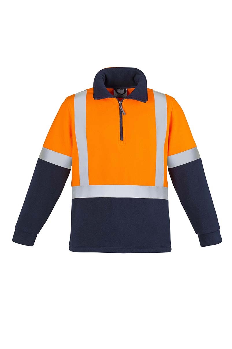 Syzmik Mens Hi Vis Fleece Jumper Shoulder Taped