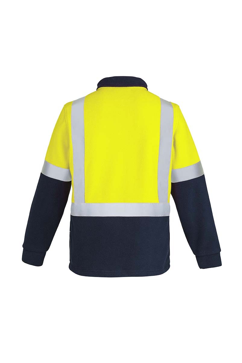 Syzmik Mens Hi Vis Fleece Jumper Shoulder Taped
