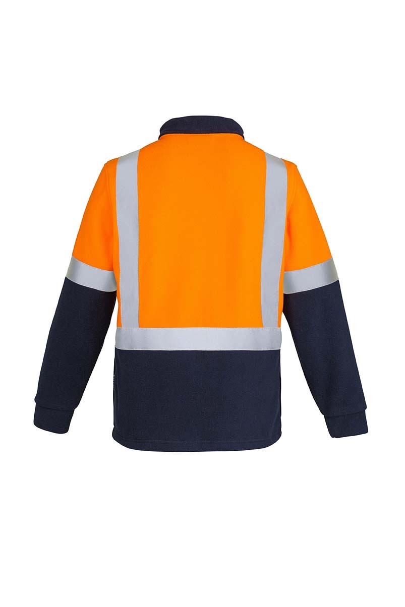 Syzmik Mens Hi Vis Fleece Jumper Shoulder Taped