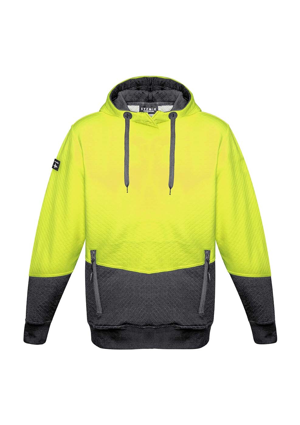 Syzmik Unisex Hi Vis Textured Jacquard Hoodie