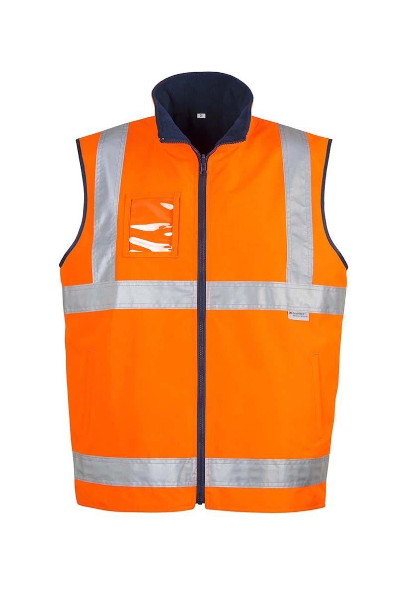 Syzmik Mens Hi Vis Lightweight Fleece Lined Vest
