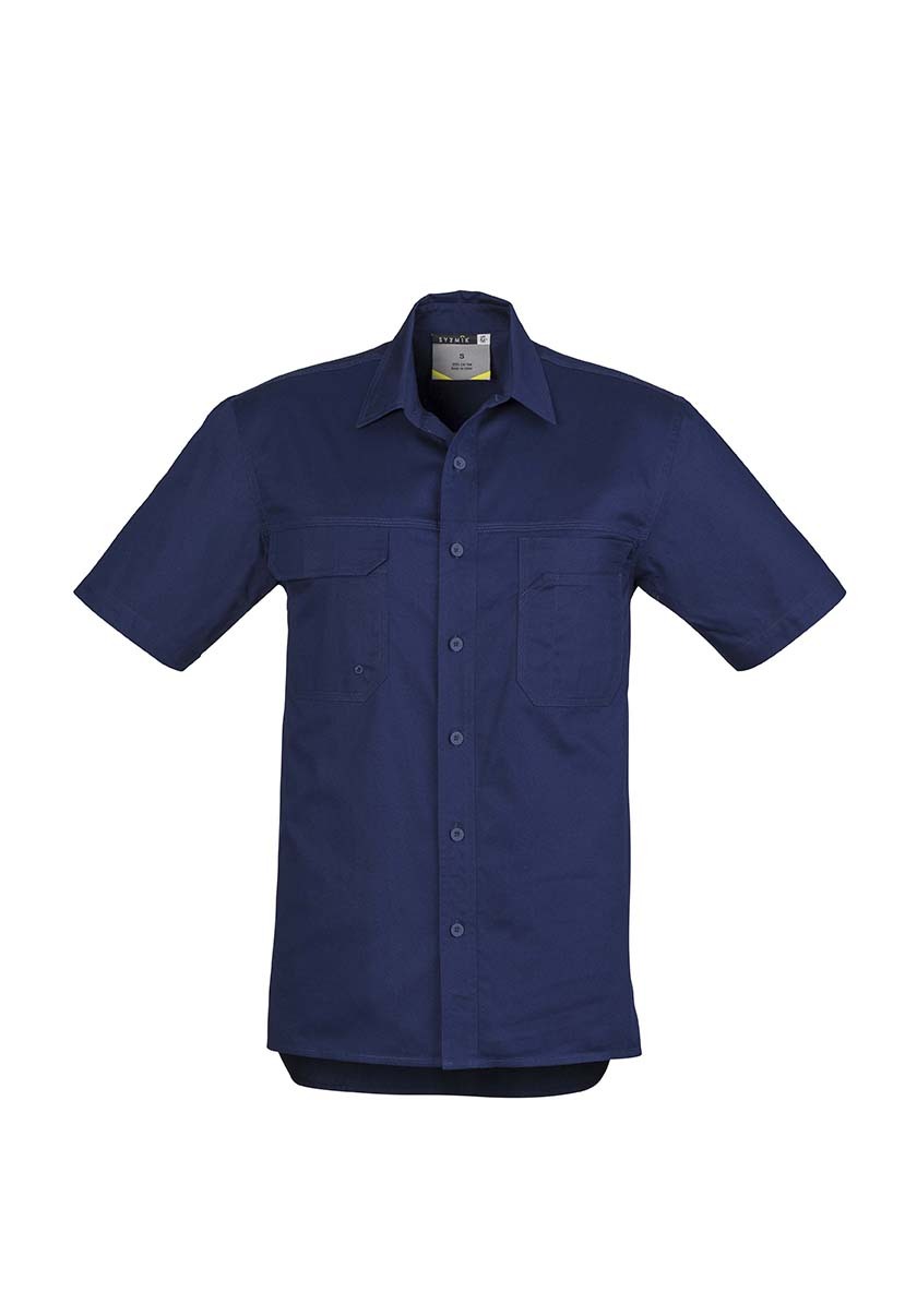 Syzmik Mens Light Weight Tradie S/S Shirt