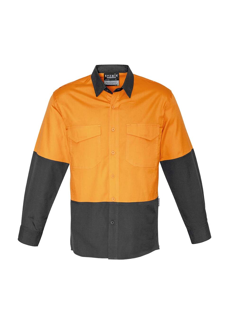Syzmik Mens Rugged Cooling Hi Vis Spliced Shirt