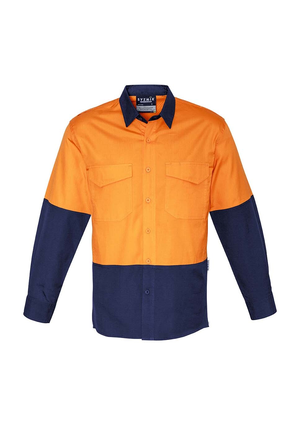 Syzmik Mens Rugged Cooling Hi Vis Spliced Shirt