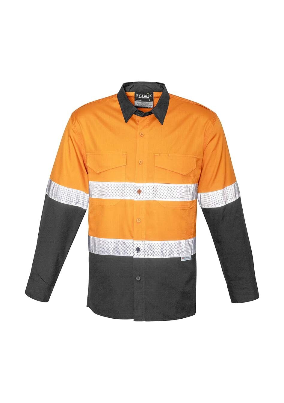 Syzmik Mens Rugged Cooling Taped Hi Vis Spliced Shirt